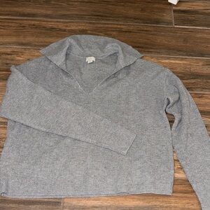 A New Day Heather Gray Knit Top